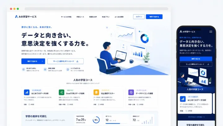 A株式会社 様｜学習サービスサイト